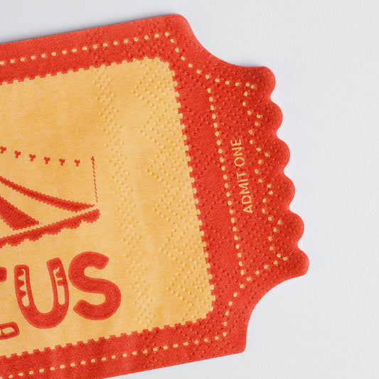 Circus Ticket Napkins (x16)