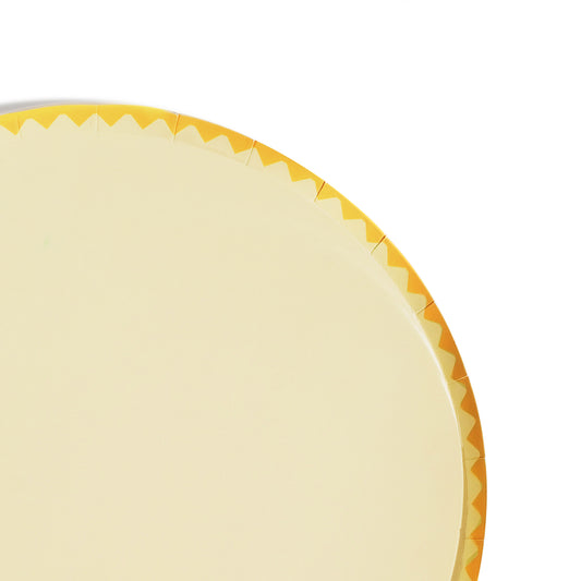 Pastel Yellow Big Plate (x8)