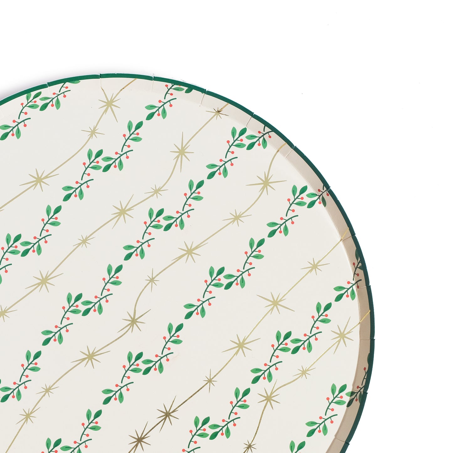 Mistletoe and Sparkle Plate (x8)