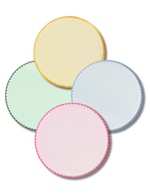 Assorted Big Pastel Plates (x8)