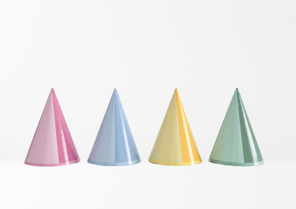 Assorted Pastel Mini DIY Party Hat (x8)