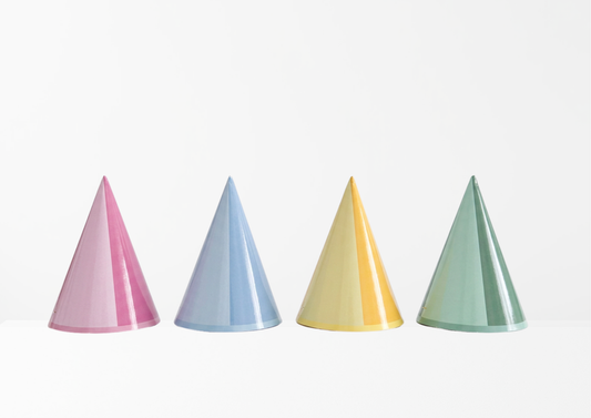 Assorted Pastel Mini DIY Party Hat (x8)