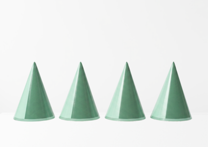 Pastel Green Mini DIY Party Hat (x8)