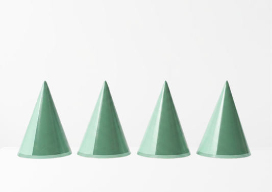 Pastel Green Mini DIY Party Hat (x8)