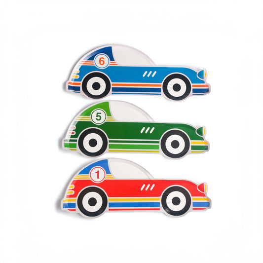 Racing Cars Plates (x8)