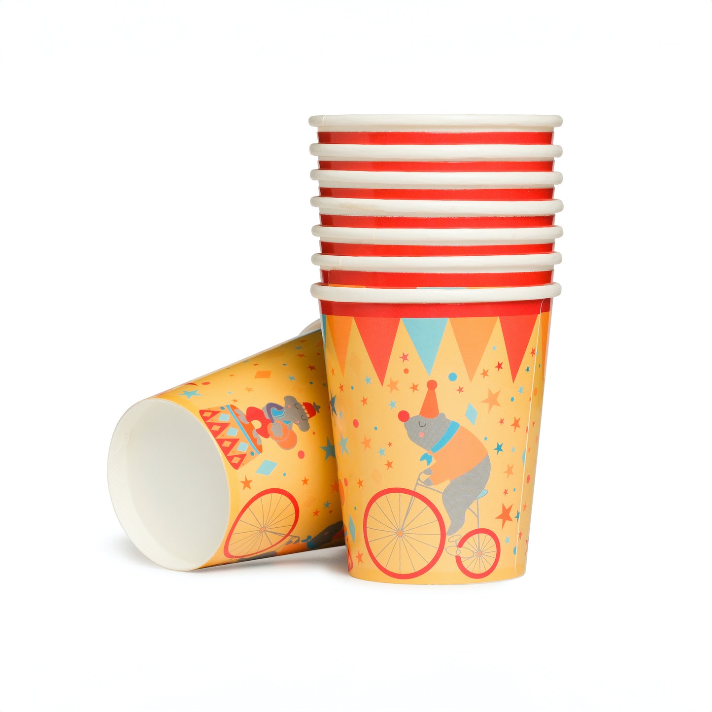 Circus Cups (x8)