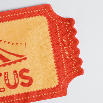 Circus Ticket Napkins (x16)