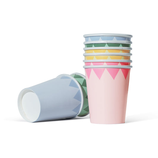 Assorted Pastel Cups (x8)