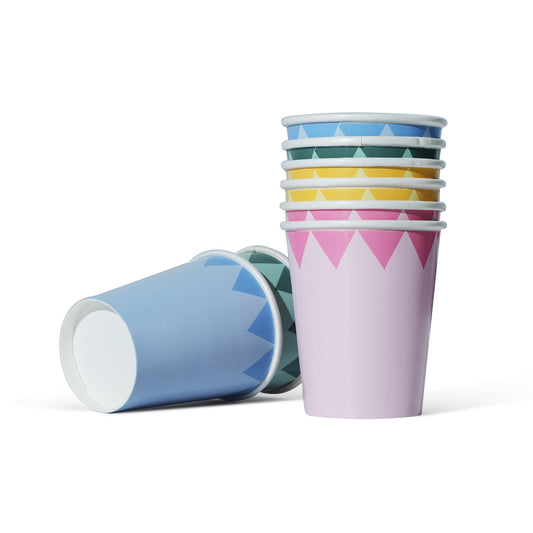 Assorted Pastel Cups (x8)