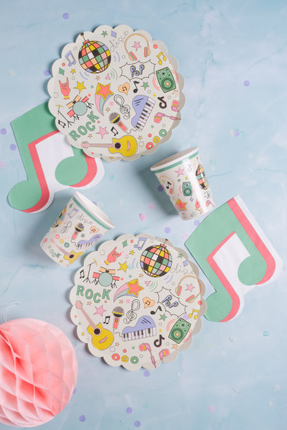 Music Plates (x8)