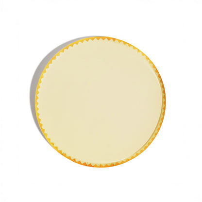 Pastel Yellow Big Plate (x8)
