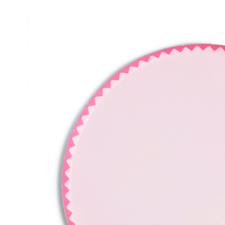 Pastel Pink Big Plate (x8)
