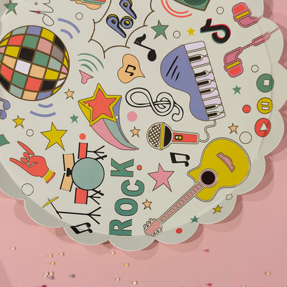 Music Plates (x8)