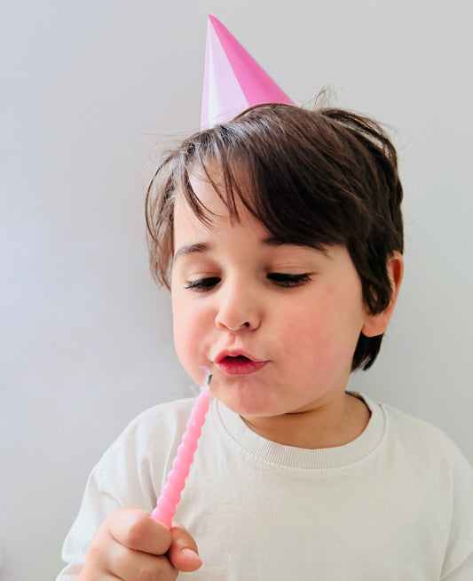 Pastel Pink Mini DIY Party Hat (x8)