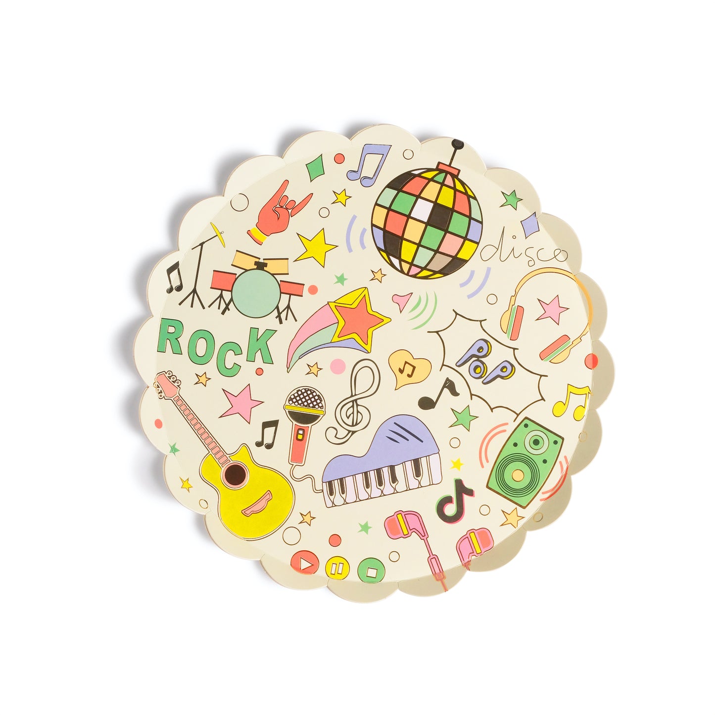 Music Plates (x8)