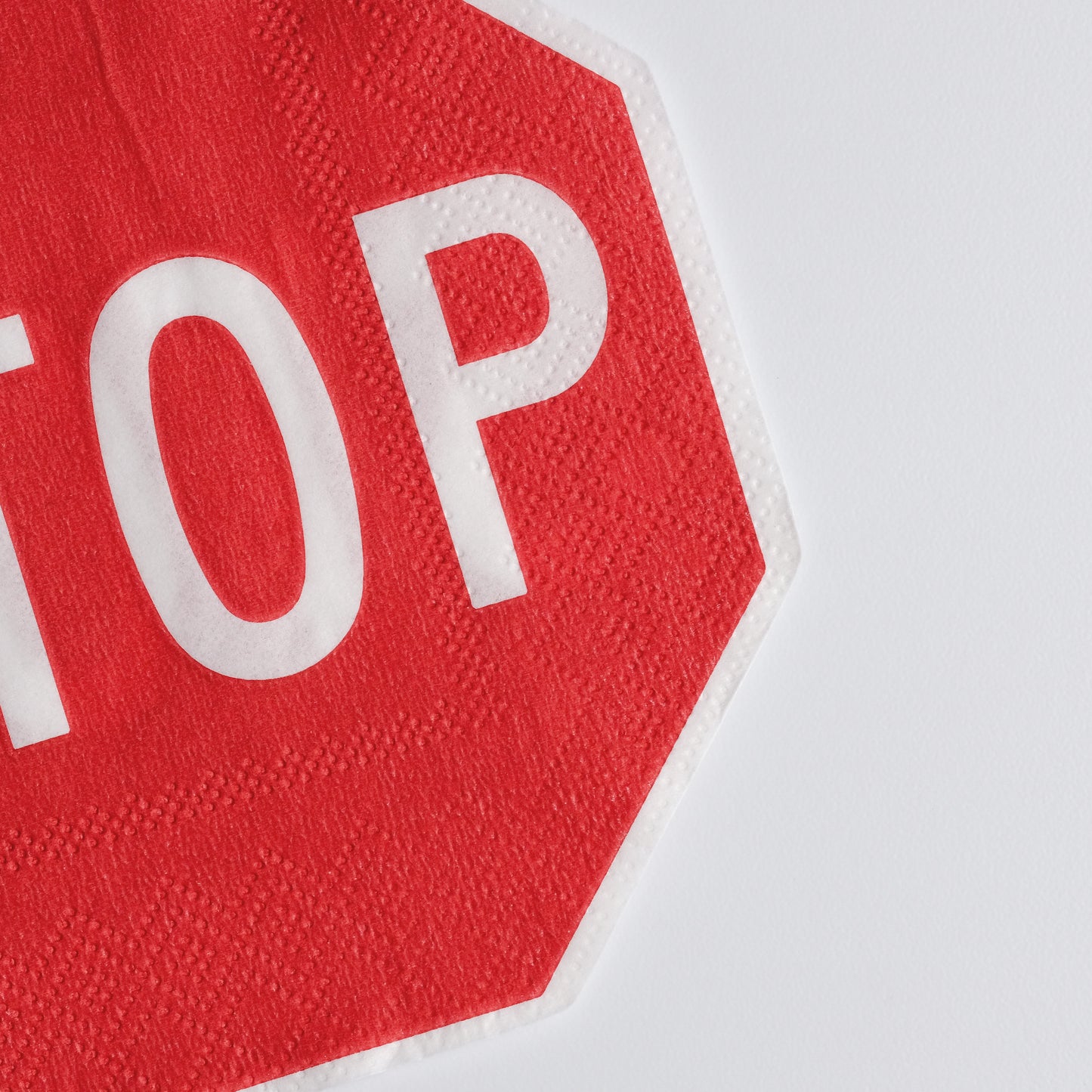 Stop Sign Napkins (x16)